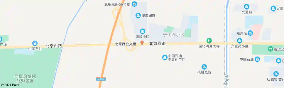 银川澳海澜庭_公交站地图_银川公交_妙搜公交查询2025