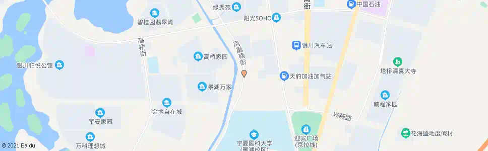 银川上前城家园西_公交站地图_银川公交_妙搜公交查询2025