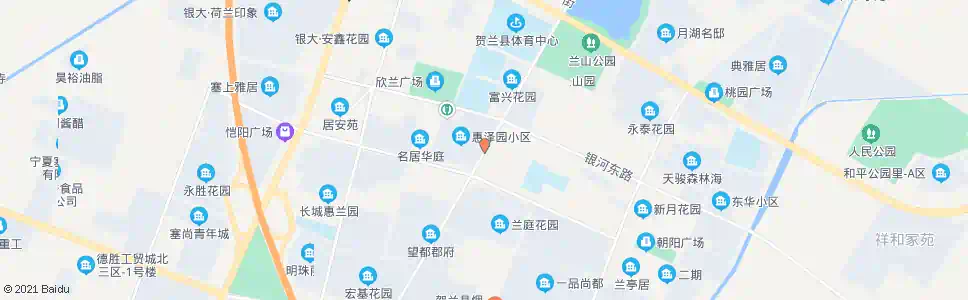银川贺兰惠泽园_公交站地图_银川公交_妙搜公交查询2025