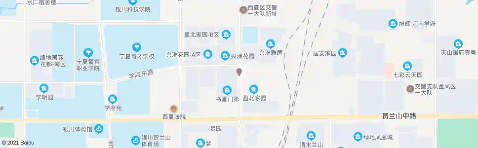 银川西夏区六小_公交站地图_银川公交_妙搜公交查询2025