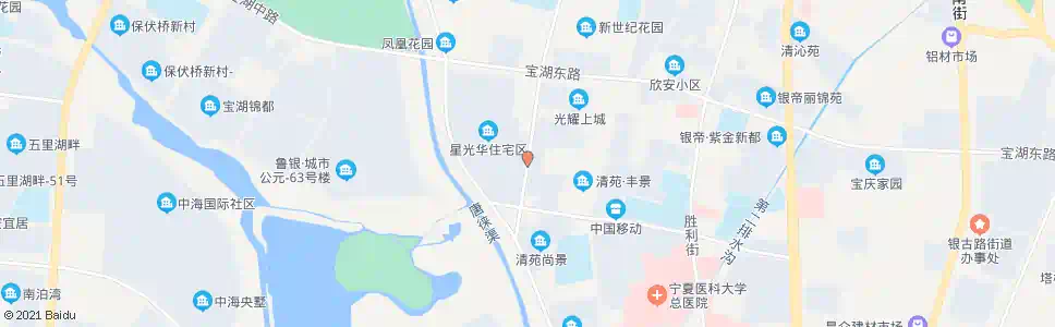 银川星光华小区_公交站地图_银川公交_妙搜公交查询2025