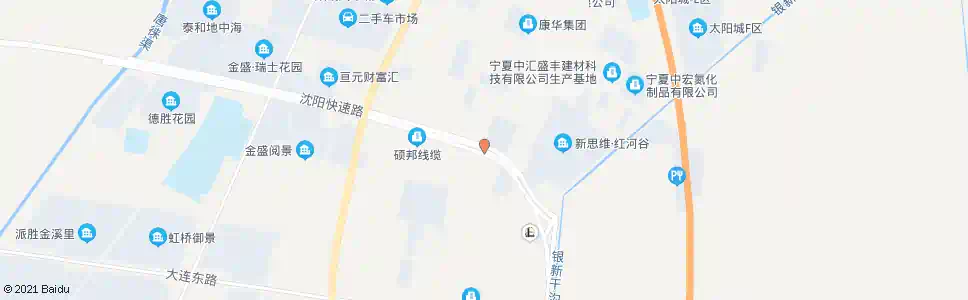 银川虹桥街德胜路口_公交站地图_银川公交_妙搜公交查询2025