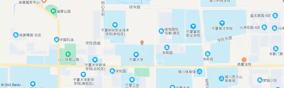 银川宁大北校区北门_公交站地图_银川公交_妙搜公交查询2025