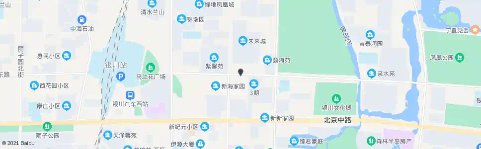 银川上海路福州街口_公交站地图_银川公交_妙搜公交查询2025
