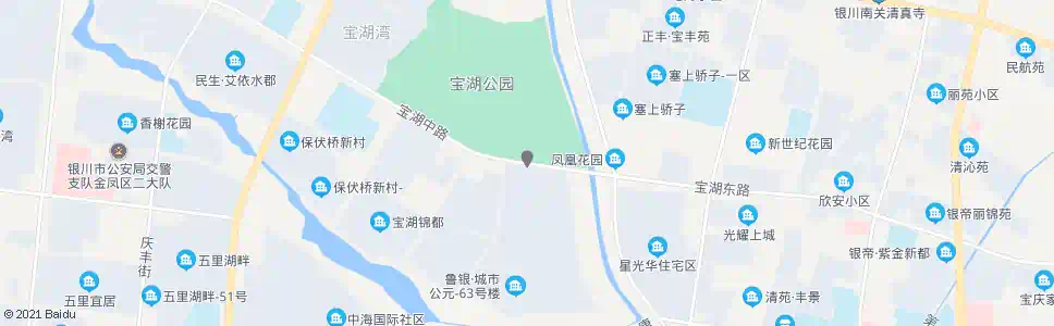 银川宝湖路康银巷口_公交站地图_银川公交_妙搜公交查询2025