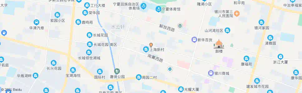 银川新华西街口_公交站地图_银川公交_妙搜公交查询2025