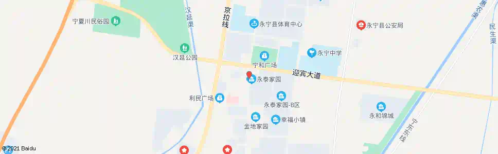 银川永宁县商贸步行街_公交站地图_银川公交_妙搜公交查询2025