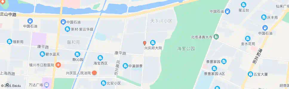 银川天平街康平路口_公交站地图_银川公交_妙搜公交查询2025