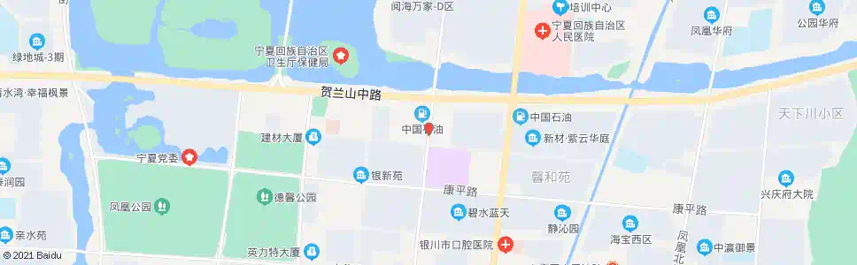 银川尹家渠街贺兰山路口_公交站地图_银川公交_妙搜公交查询2025