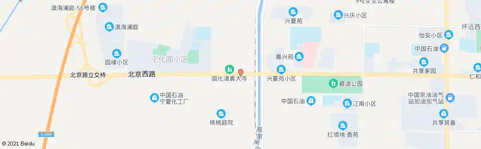 银川西干渠管理处_公交站地图_银川公交_妙搜公交查询2025