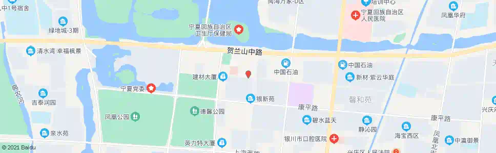 银川泰康街口_公交站地图_银川公交_妙搜公交查询2025