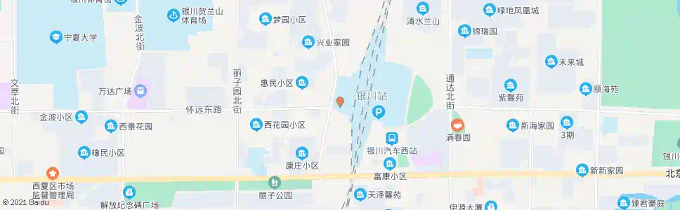 银川西花园_公交站地图_银川公交_妙搜公交查询2025