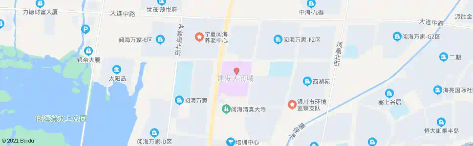 银川建发大阅城中街_公交站地图_银川公交_妙搜公交查询2025