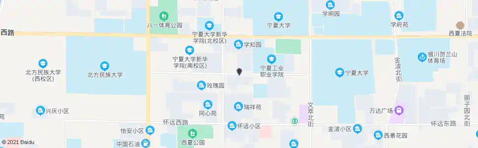 银川梧桐花园_公交站地图_银川公交_妙搜公交查询2025