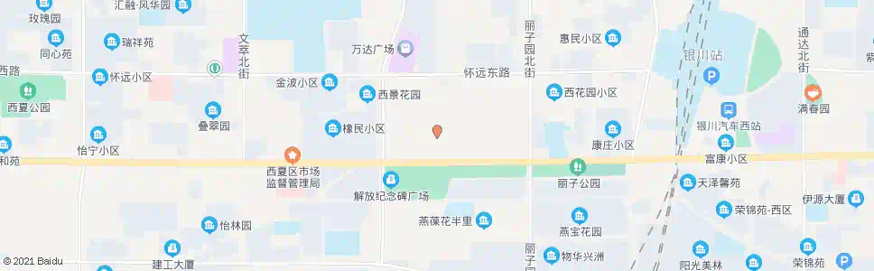 银川橡胶厂_公交站地图_银川公交_妙搜公交查询2025