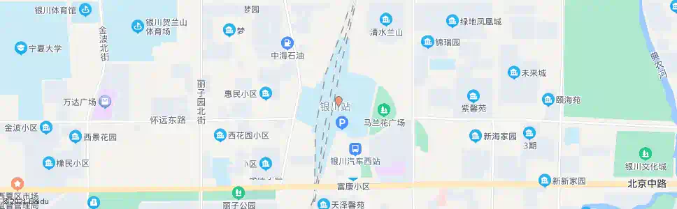 银川满城街上海路口_公交站地图_银川公交_妙搜公交查询2025