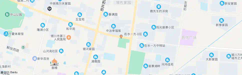 银川新月广场_公交站地图_银川公交_妙搜公交查询2025