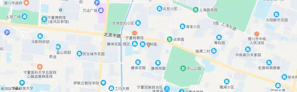 银川西桥巷北_公交站地图_银川公交_妙搜公交查询2025