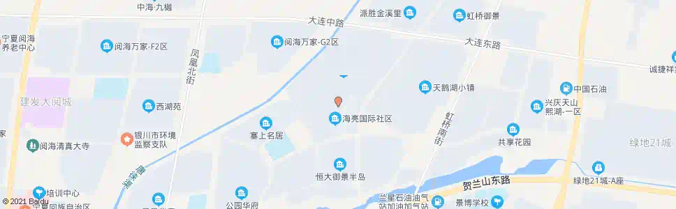银川海亮国际社区西_公交站地图_银川公交_妙搜公交查询2025