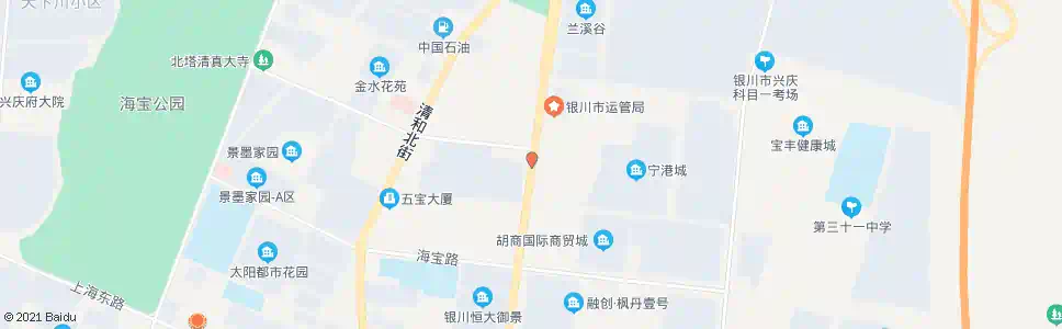 银川丽景街沙渠路口_公交站地图_银川公交_妙搜公交查询2025