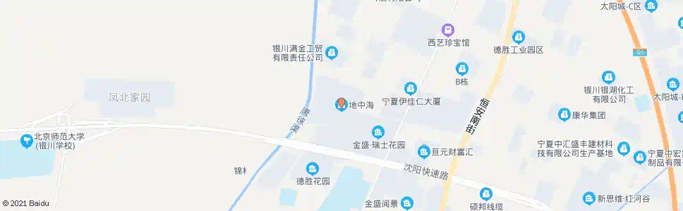 银川泰和地中海_公交站地图_银川公交_妙搜公交查询2025