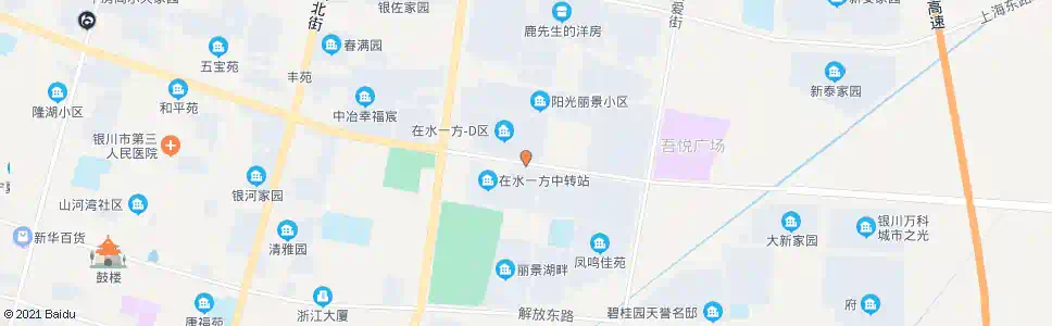 银川在水一方_公交站地图_银川公交_妙搜公交查询2025