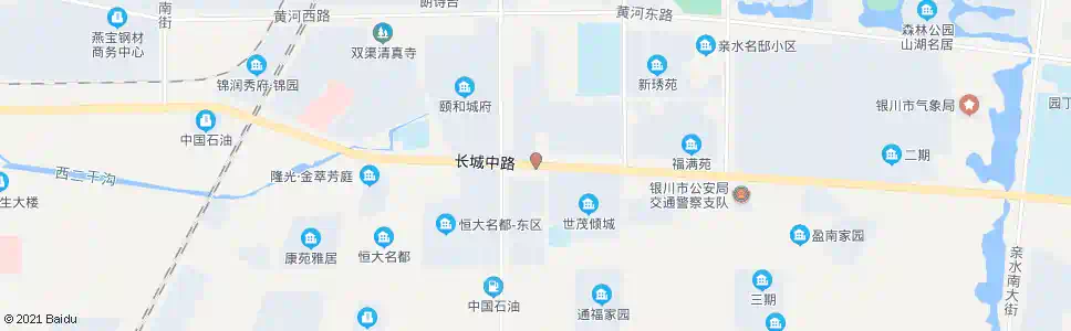 银川长城路通达街口_公交站地图_银川公交_妙搜公交查询2025