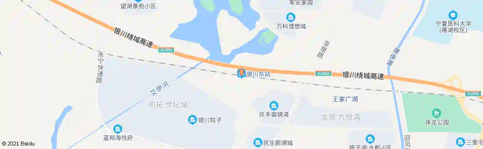 银川国税局东站_公交站地图_银川公交_妙搜公交查询2025