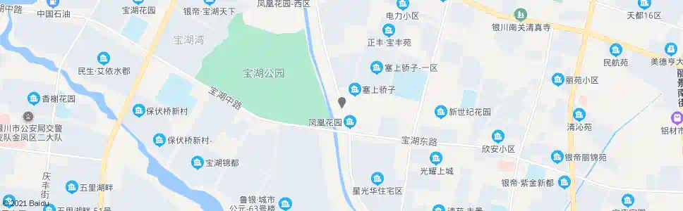 银川凤凰街宝湖路口_公交站地图_银川公交_妙搜公交查询2025