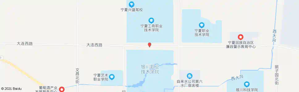 银川宁夏工商学院南门_公交站地图_银川公交_妙搜公交查询2025
