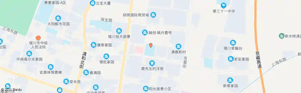 银川二十一中学_公交站地图_银川公交_妙搜公交查询2025