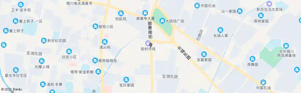 银川大团结广场南_公交站地图_银川公交_妙搜公交查询2025