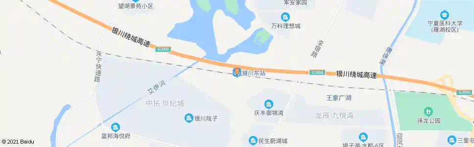 银川商城东_公交站地图_银川公交_妙搜公交查询2025
