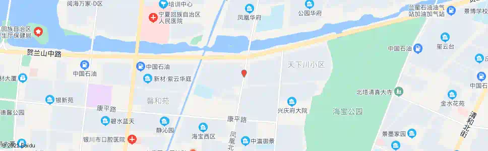 银川凤凰街贺兰山路口_公交站地图_银川公交_妙搜公交查询2025