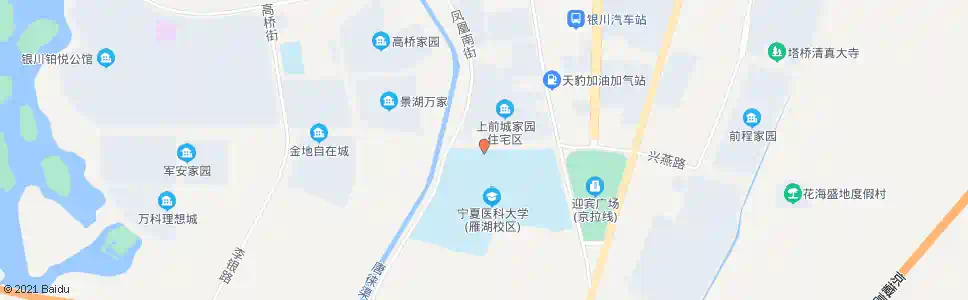 银川医科大北门_公交站地图_银川公交_妙搜公交查询2025
