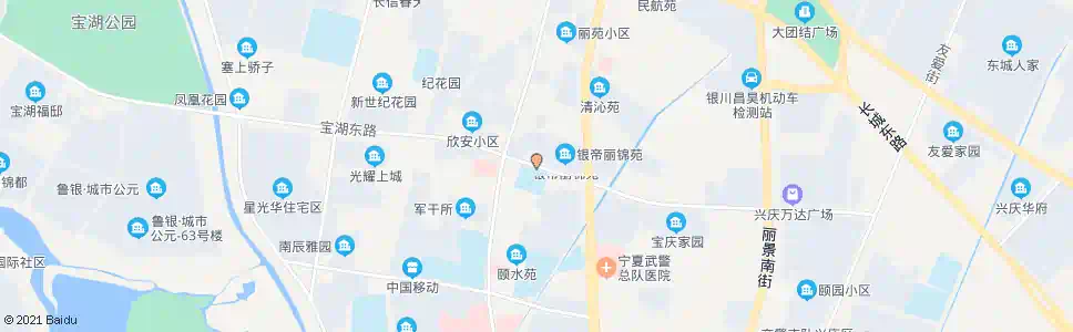 银川宝湖路清河街口_公交站地图_银川公交_妙搜公交查询2025