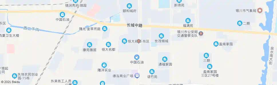 银川通达街长城路口_公交站地图_银川公交_妙搜公交查询2025