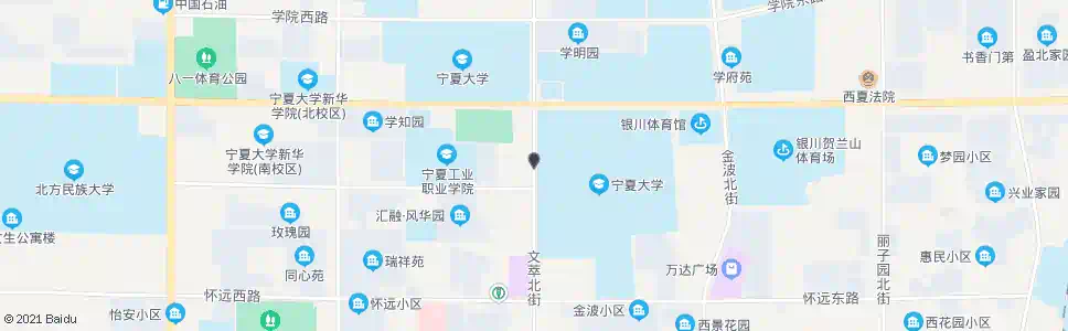 银川宁大西门_公交站地图_银川公交_妙搜公交查询2025