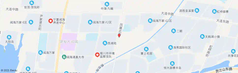 银川凤凰街阅福路口_公交站地图_银川公交_妙搜公交查询2025