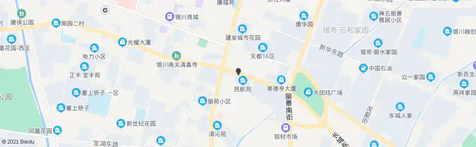 银川康民小区_公交站地图_银川公交_妙搜公交查询2025