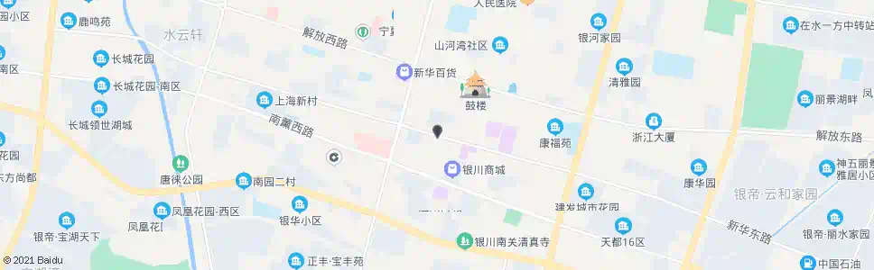 银川浦发银行_公交站地图_银川公交_妙搜公交查询2025