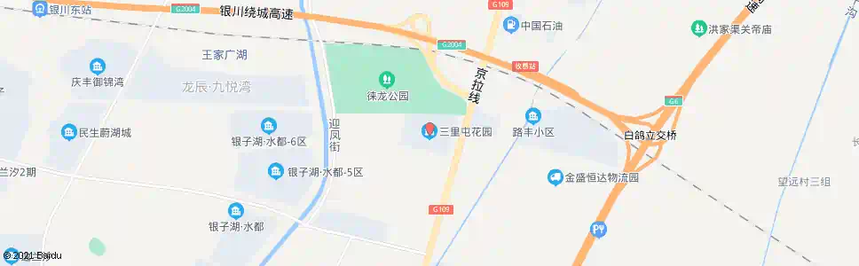 银川三里屯花园_公交站地图_银川公交_妙搜公交查询2025