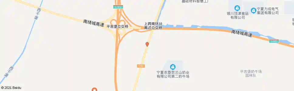 银川奶二分场_公交站地图_银川公交_妙搜公交查询2025