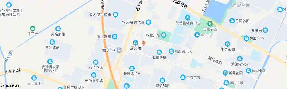 银川居安苑_公交站地图_银川公交_妙搜公交查询2025