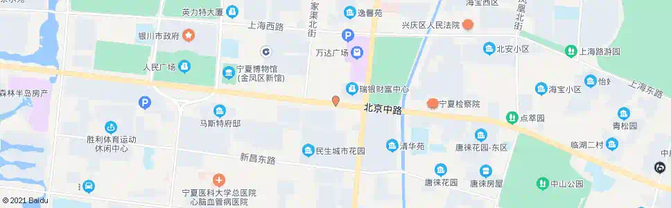 银川北京路正源街口_公交站地图_银川公交_妙搜公交查询2025