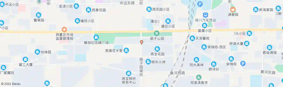 银川丽子园南街_公交站地图_银川公交_妙搜公交查询2025