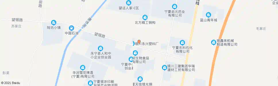 银川红旗路望银路口_公交站地图_银川公交_妙搜公交查询2025