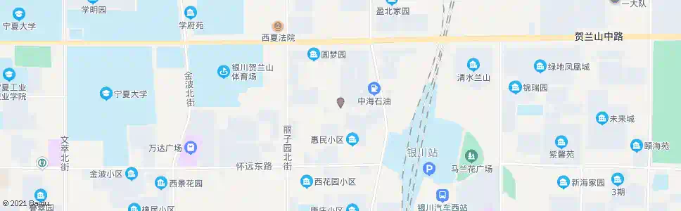 银川民族风情街口_公交站地图_银川公交_妙搜公交查询2025