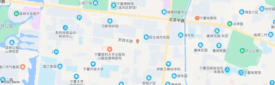 银川新昌东路_公交站地图_银川公交_妙搜公交查询2025