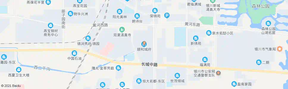银川颐和城府_公交站地图_银川公交_妙搜公交查询2025